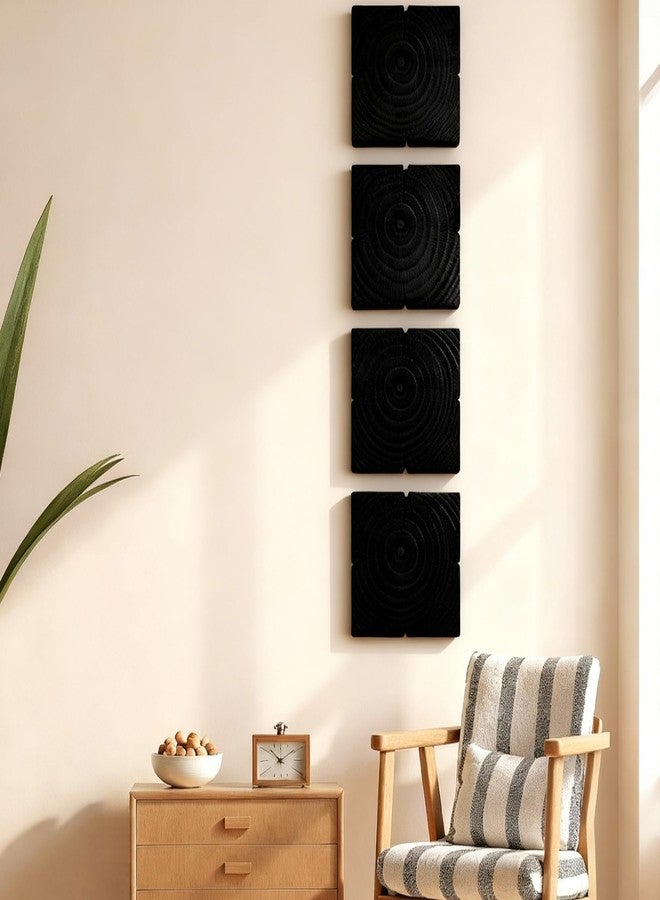 NAHARO Rustic Wood Wall Art-Farmhouse Style Wooden Wall Hanging Decor for Living Room, Bedroom, or Office - Handmade Eco-Friendly Pine Wood Ornaments - Image 3